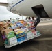 Off loading supplies at San Juan Airport