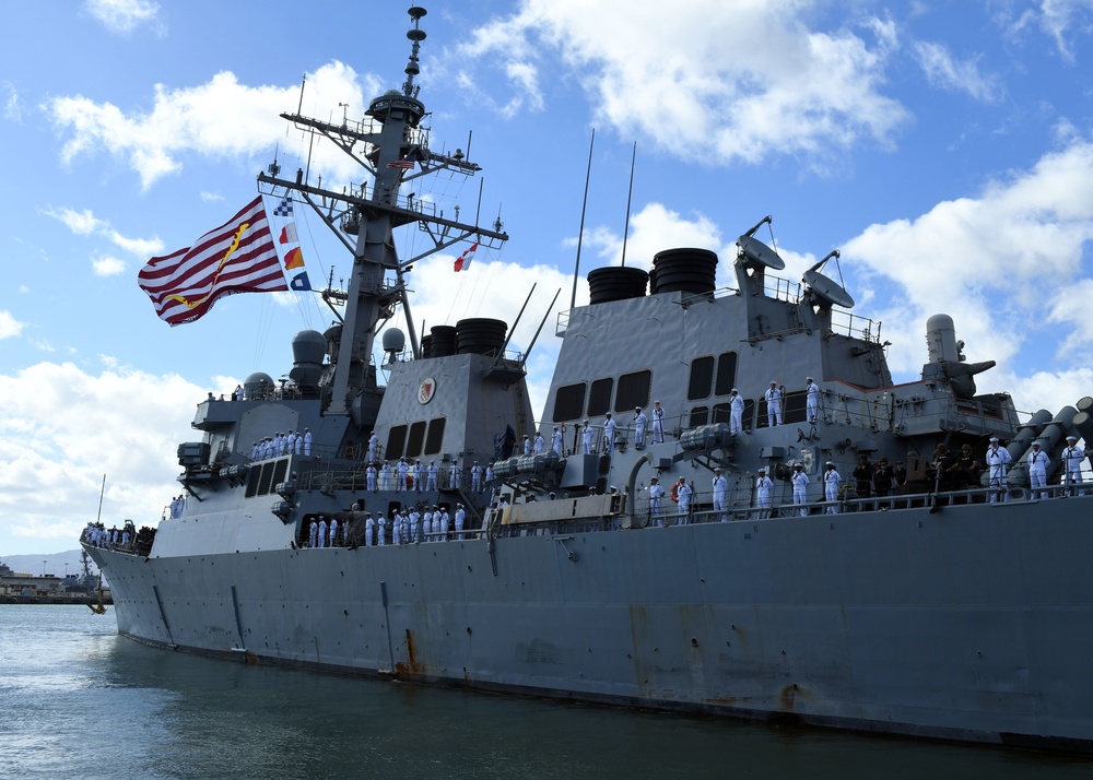 USS Hopper Departs for Western Pacific and Middle Eastern Deployment