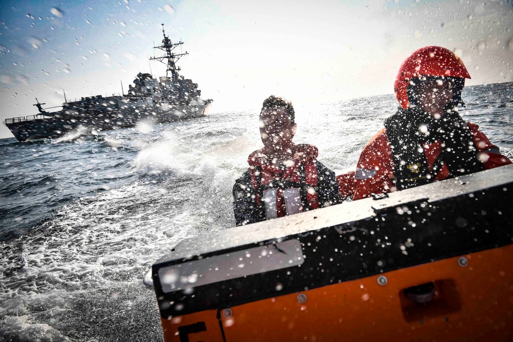 Swedish sailors visit USS Oscar Austin