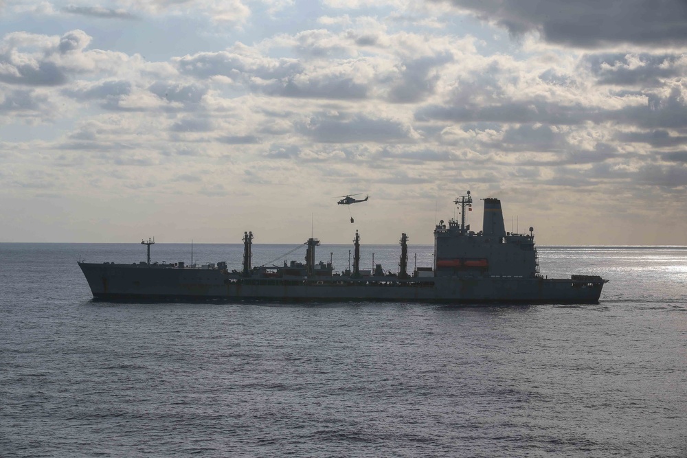 USS San Diego (LPD 22) Replenishment At Sea