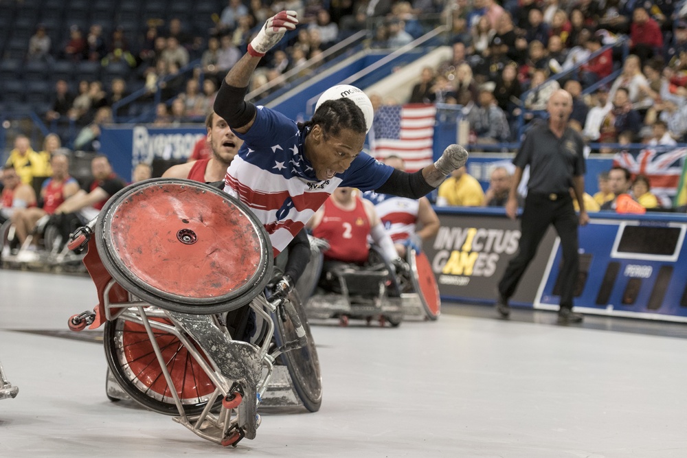 Wheelchair Rugby Semi-finals at Invictus Games 2017