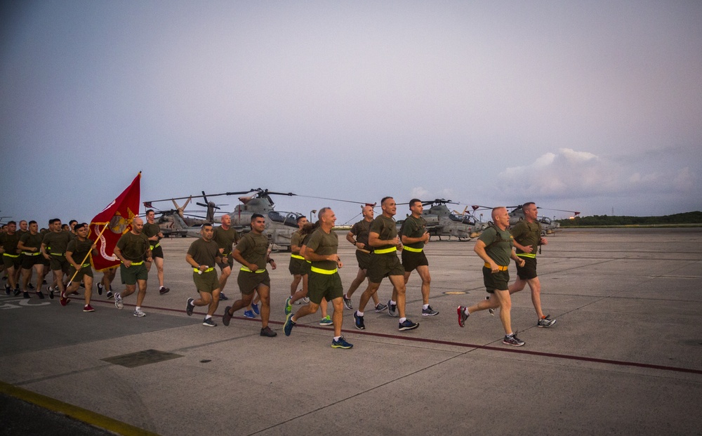 1st MAW spreads suicide awareness through a motivational run