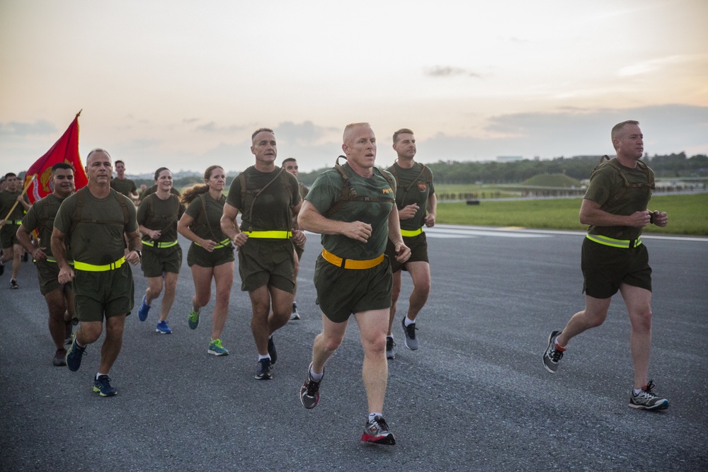 1st MAW spreads suicide awareness through a motivational run