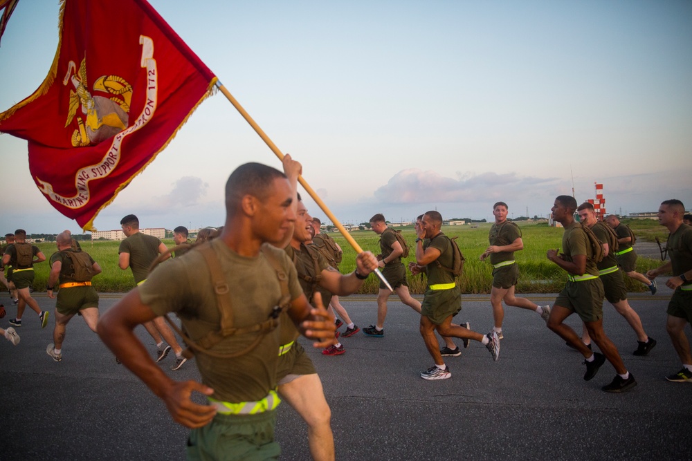 1st MAW spreads suicide awareness through a motivational run