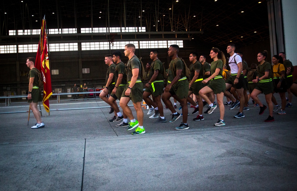 1st MAW spreads suicide awareness through a motivational run