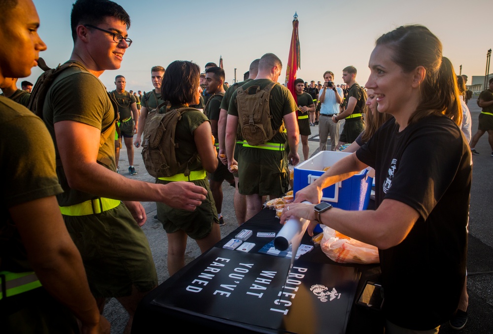 1st MAW spreads suicide awareness through a motivational run