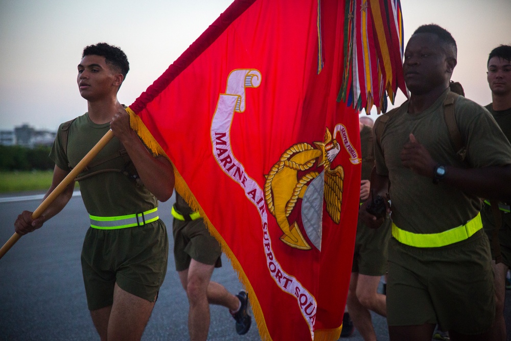 1st MAW spreads suicide awareness through a motivational run