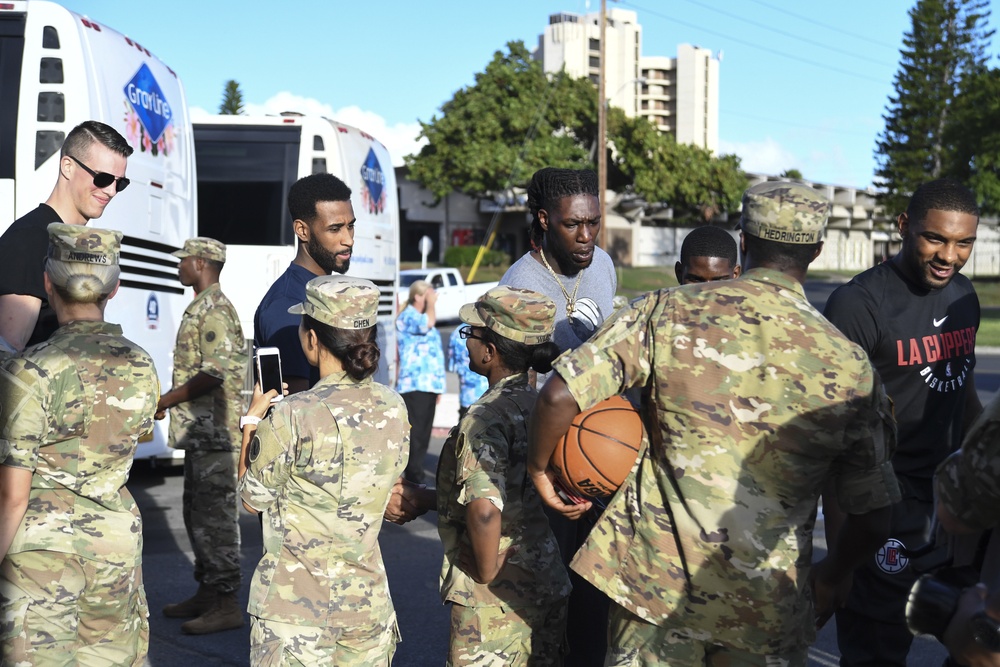 Los Angeles Clippers Visit USS Arizona Memorial