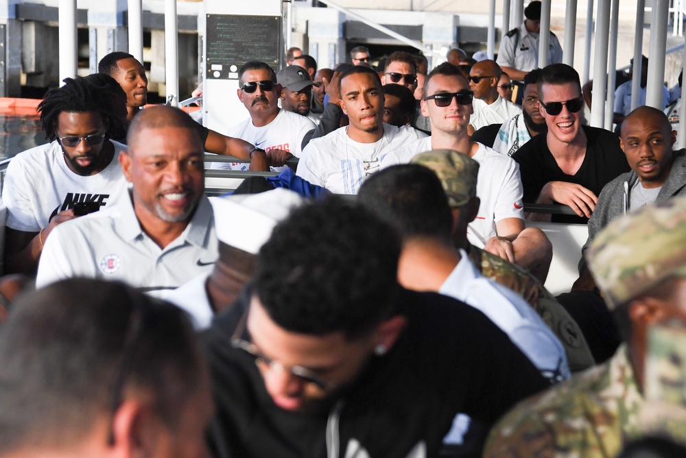 Los Angeles Clippers Visit USS Arizona Memorial