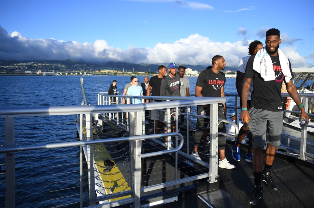 Los Angeles Clippers Visit USS Arizona Memorial