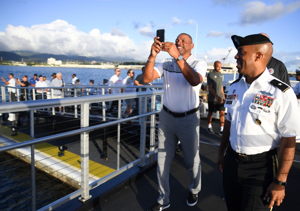 Los Angeles Clippers Visit USS Arizona Memorial