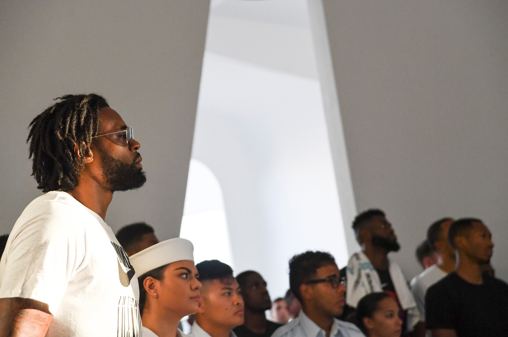 Los Angeles Clippers Visit USS Arizona Memorial