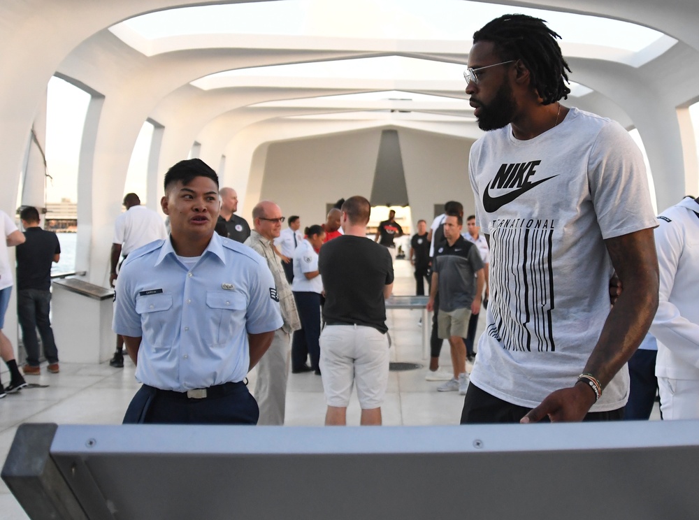 Los Angeles Clippers Visit USS Arizona Memorial