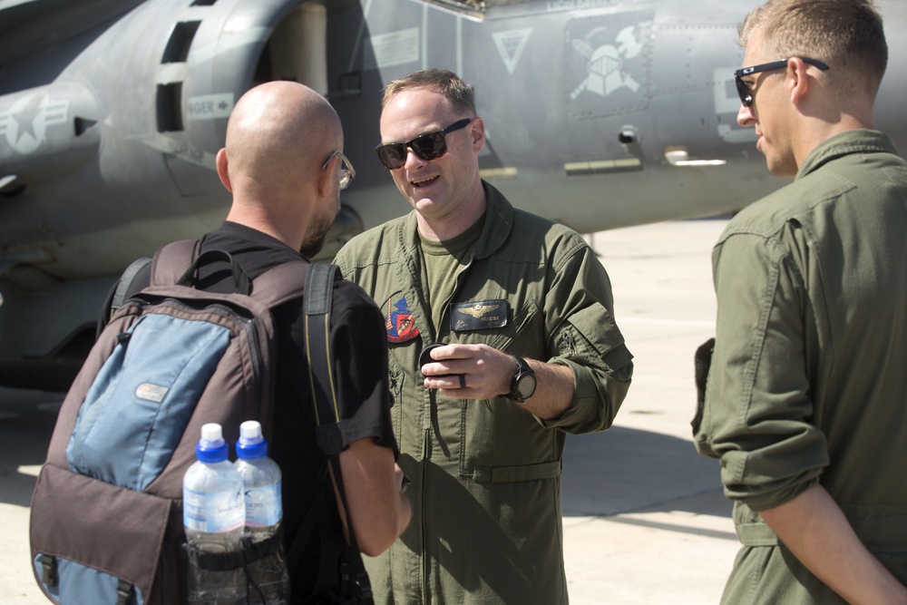 SPMAGTF-CR-AF Osprey and 24th MEU Harrier Part of Spanish 100-Year Aviation Static Display