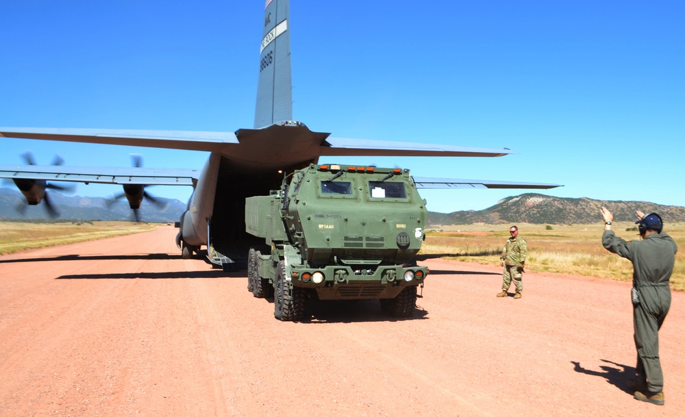 3rd Battalion 157th Field Artillery train with 19th Airlift Wing