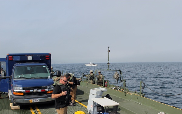 Michigan National Guard EM, CST, and MRBC exercise emergency operations in the Straits of Mackinac