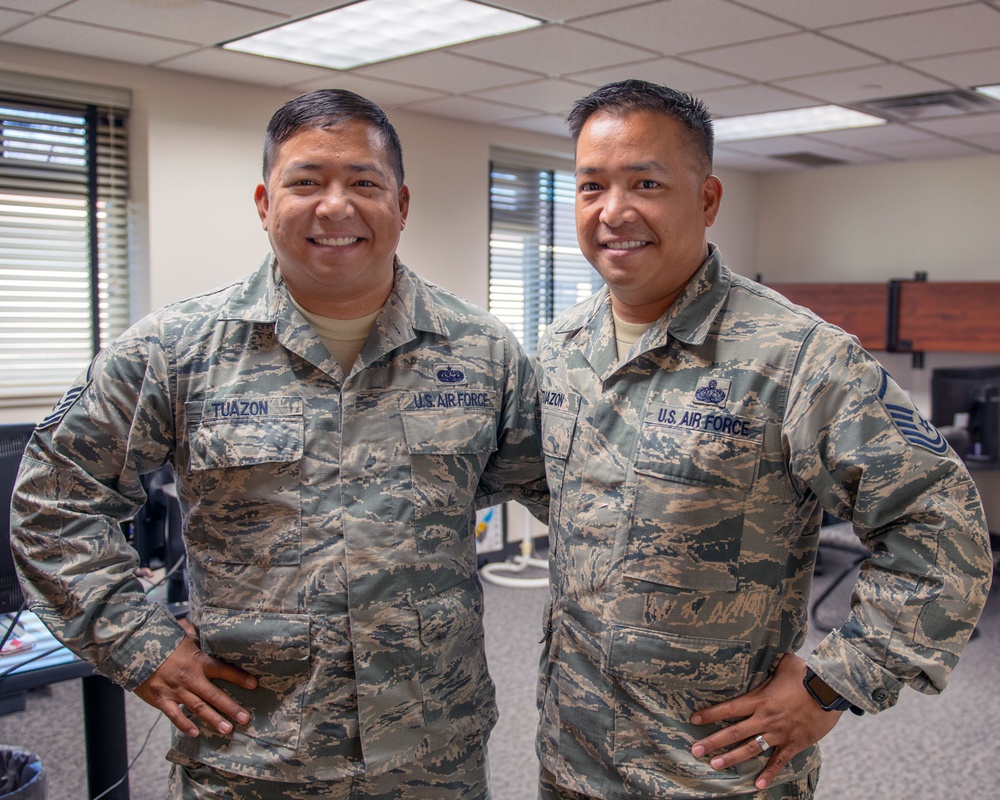 Twin Brothers Serve Together at Travis AFB