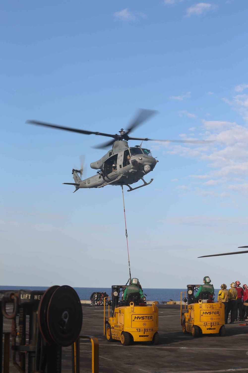 Replenishment at Sea aboard USS San Diego (LPD 22)