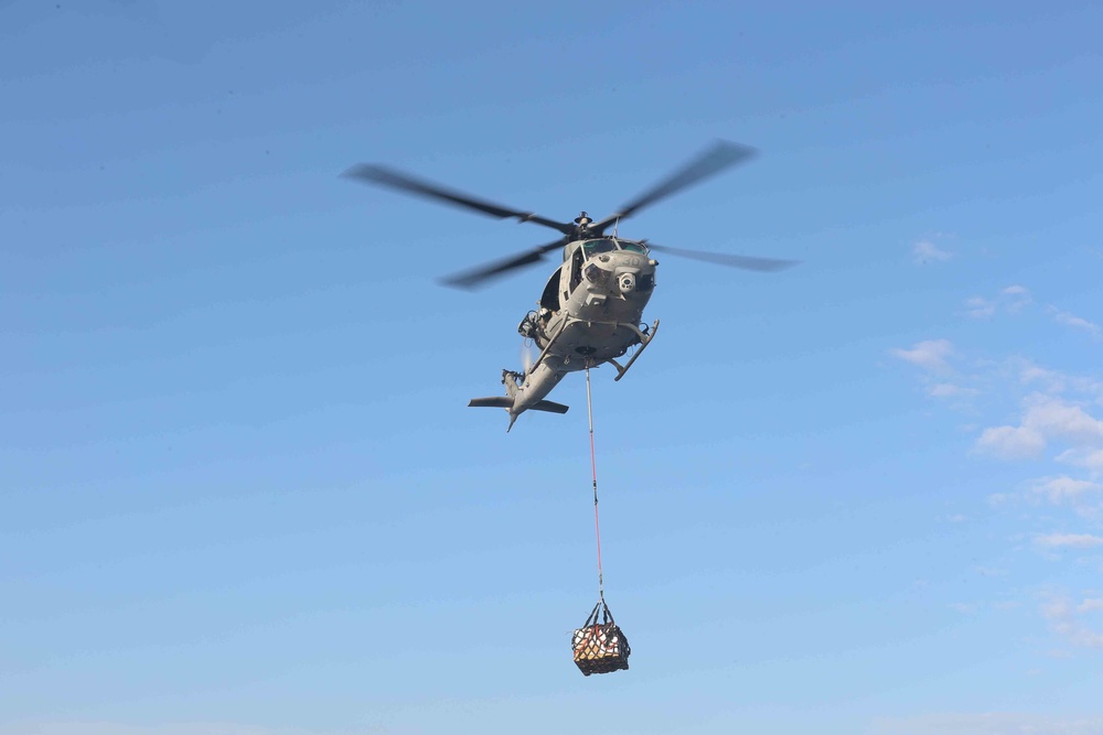 Replenishment at Sea aboard USS San Diego (LPD 22)