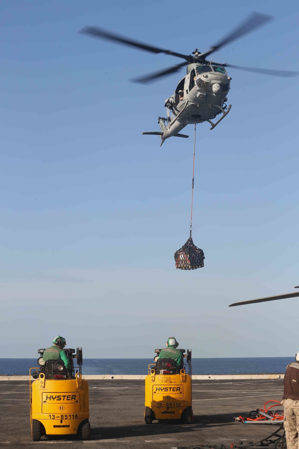 Replenishment at Sea aboard USS San Diego (LPD 22)