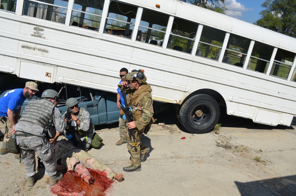 Tech Warrior participants walk in the shoes of battlefield Airmen Tech Warrior participants walk in the shoes of battlefield Airmen