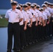 Coast Guard Kodiak-based chiefs present morning colors for CCTI