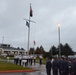 Coast Guard Kodiak-based chiefs present morning colors for CCTI