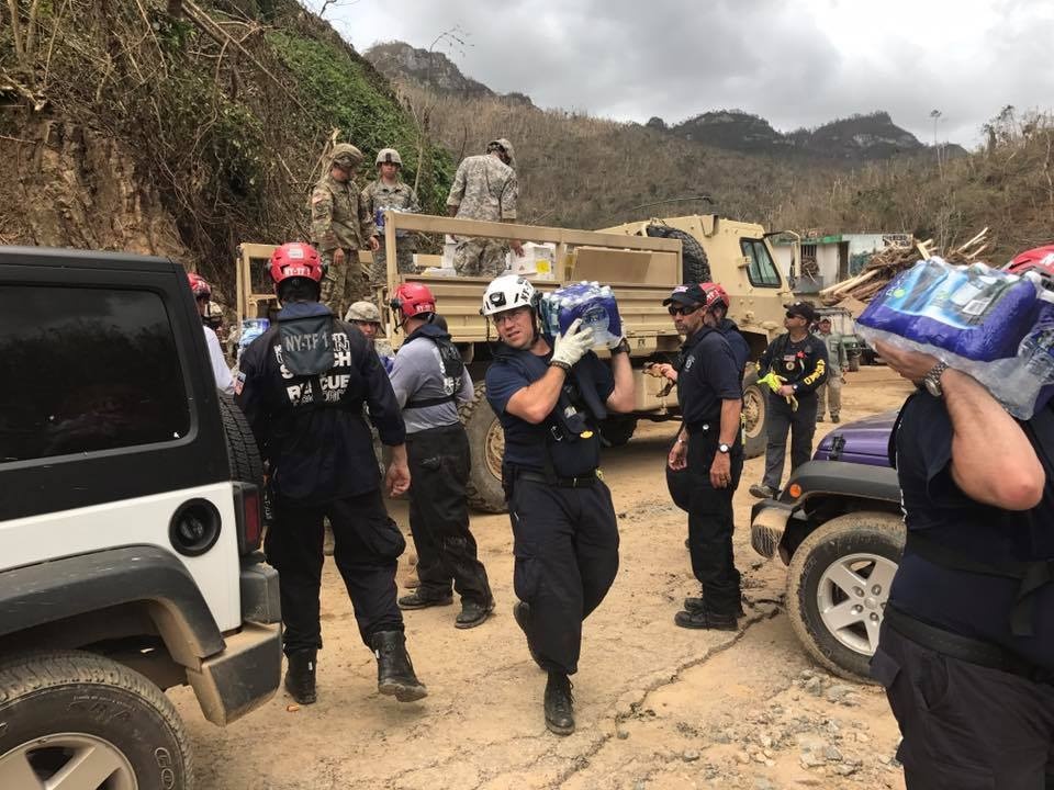 FEMA USAR and Puerto Rico Deliver Food and Water