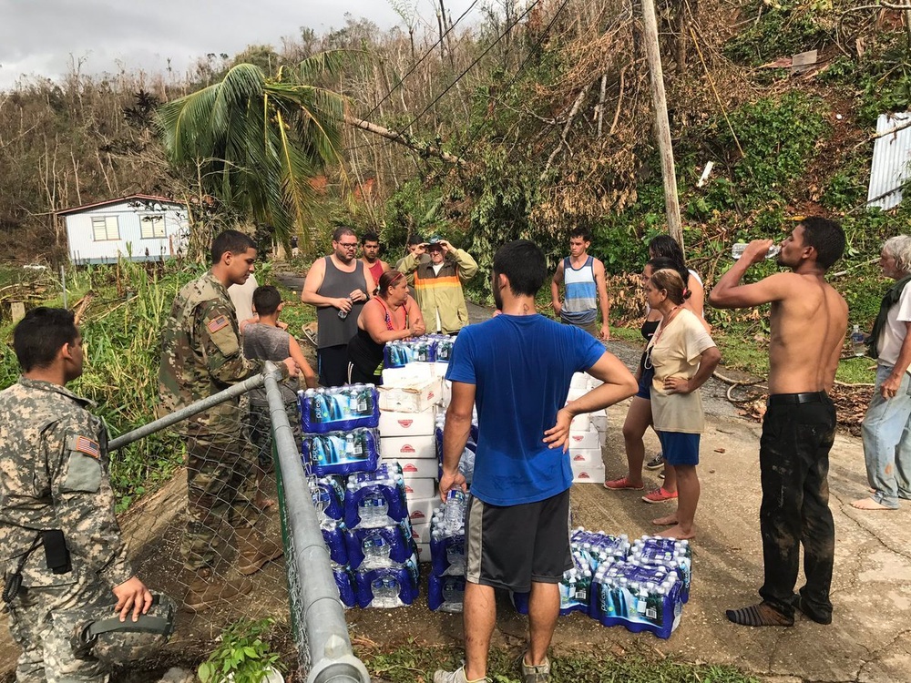 FEMA USAR and Puerto Rico National Guard Deliver Food and Water