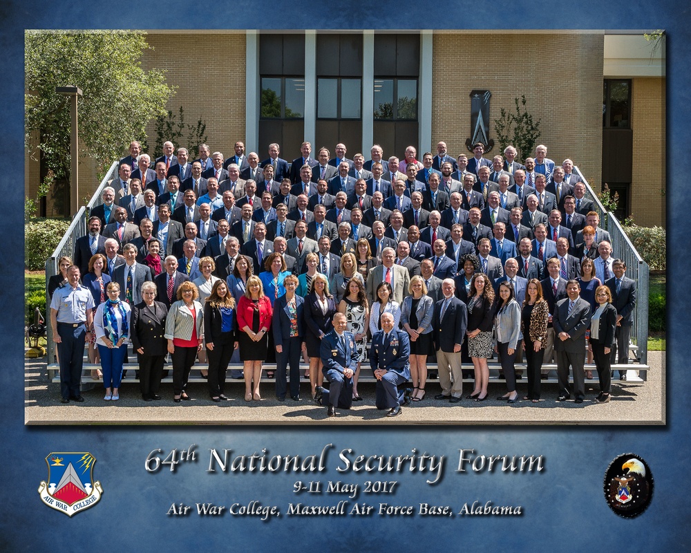 National Security Forum Group with artwork
