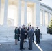 President of the Republic of Kosovo, Hashim Thaçi, Participates in a Public Wreath-Laying Ceremony at the Tomb of the Unknown Soldier at Arlington National Cemetery