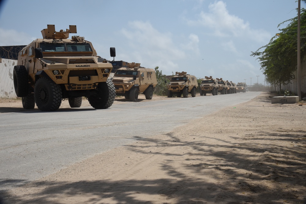 AMISOM strength bolstered with AFRICOM vehicle delivery to UPDF