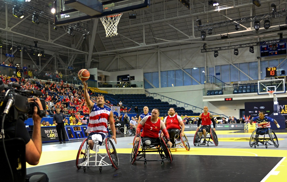 Wheelchair basketball finals at 2017 Invictus Games