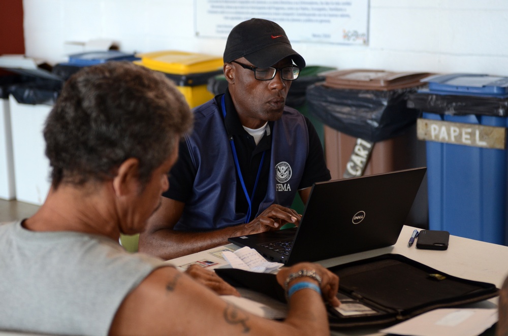 FEMA registers citizens for disaster relief assistance in Puerto Rico