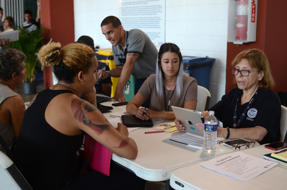 FEMA registers citizens for disaster relief assistance in Puerto Rico