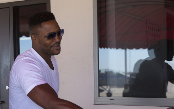 NCIS cast members hit the MCAS Miramar runway
