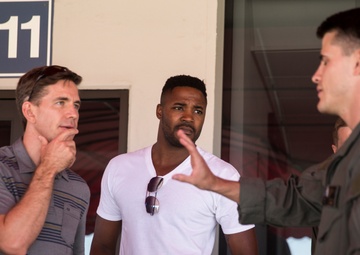 NCIS cast members hit the MCAS Miramar runway