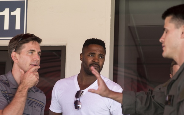 NCIS cast members hit the MCAS Miramar runway