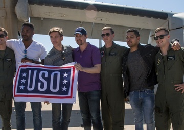 NCIS cast members hit the MCAS Miramar runway