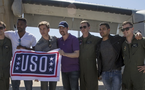 NCIS cast members hit the MCAS Miramar runway