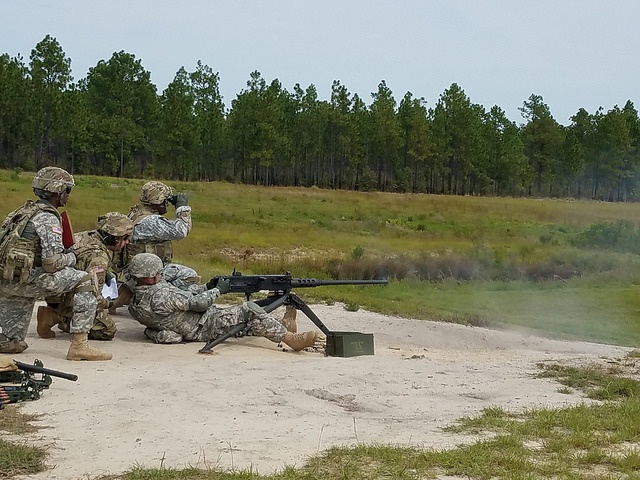Soldier Qualifies With .50-Caliber Machine Gun