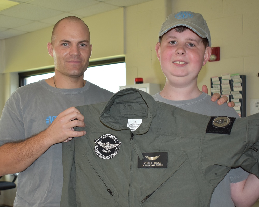 Tennessee National Guard fulfills wish for child with cancer