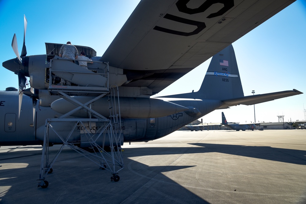 165th Airlift Wing serves as hub and spoke operation for Hurricane Maria relief and recovery efforts