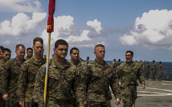 Corporals course aboard USS Pearl Harbor (LSD 52)