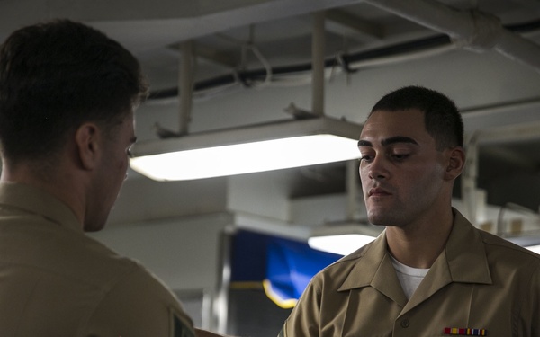 Lance Cpl. Seminar Graduation aboard USS Pearl Harbor (LSD 52)