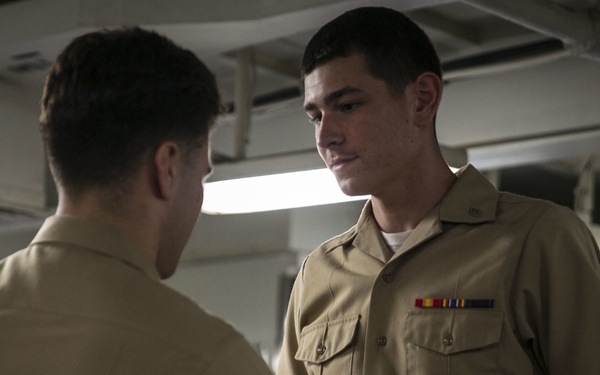 Lance Cpl. Seminar Graduation aboard USS Pearl Harbor (LSD 52)