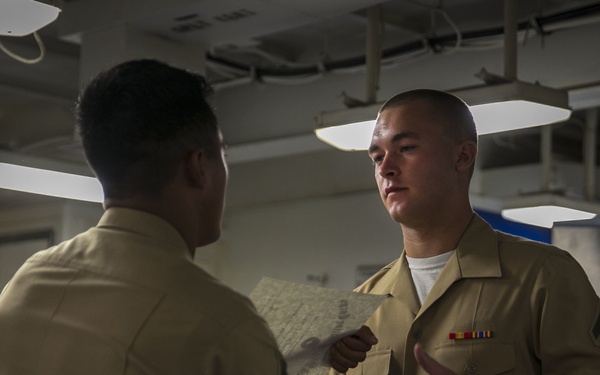 Lance Cpl. Seminar Graduation aboard USS Pearl Harbor (LSD 52)