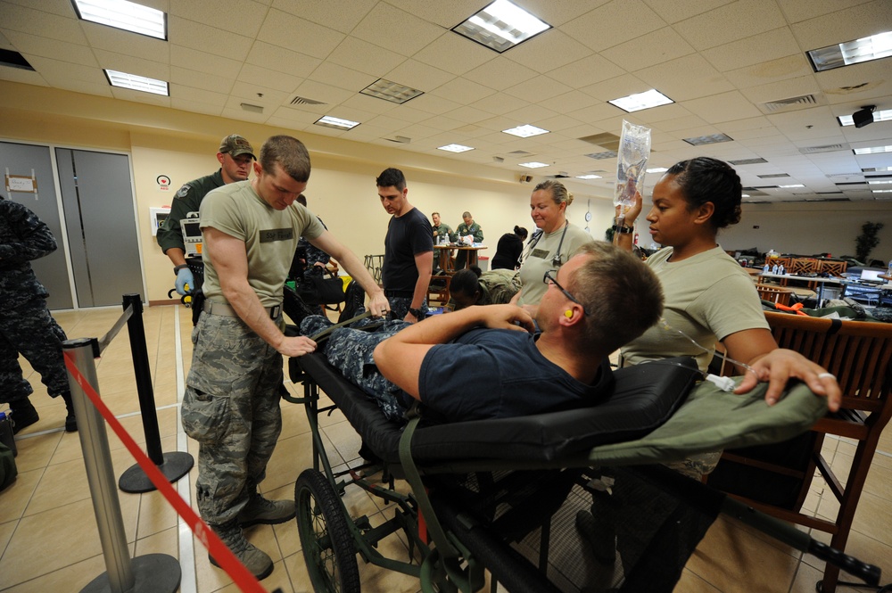 Military Medics Transport Local Residents With Special Needs out of St. Croix