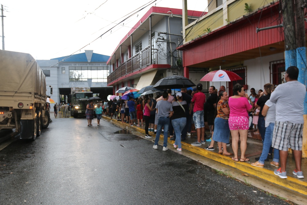 1st MSC assist FEMA with food, water distribution in Puerto Rico