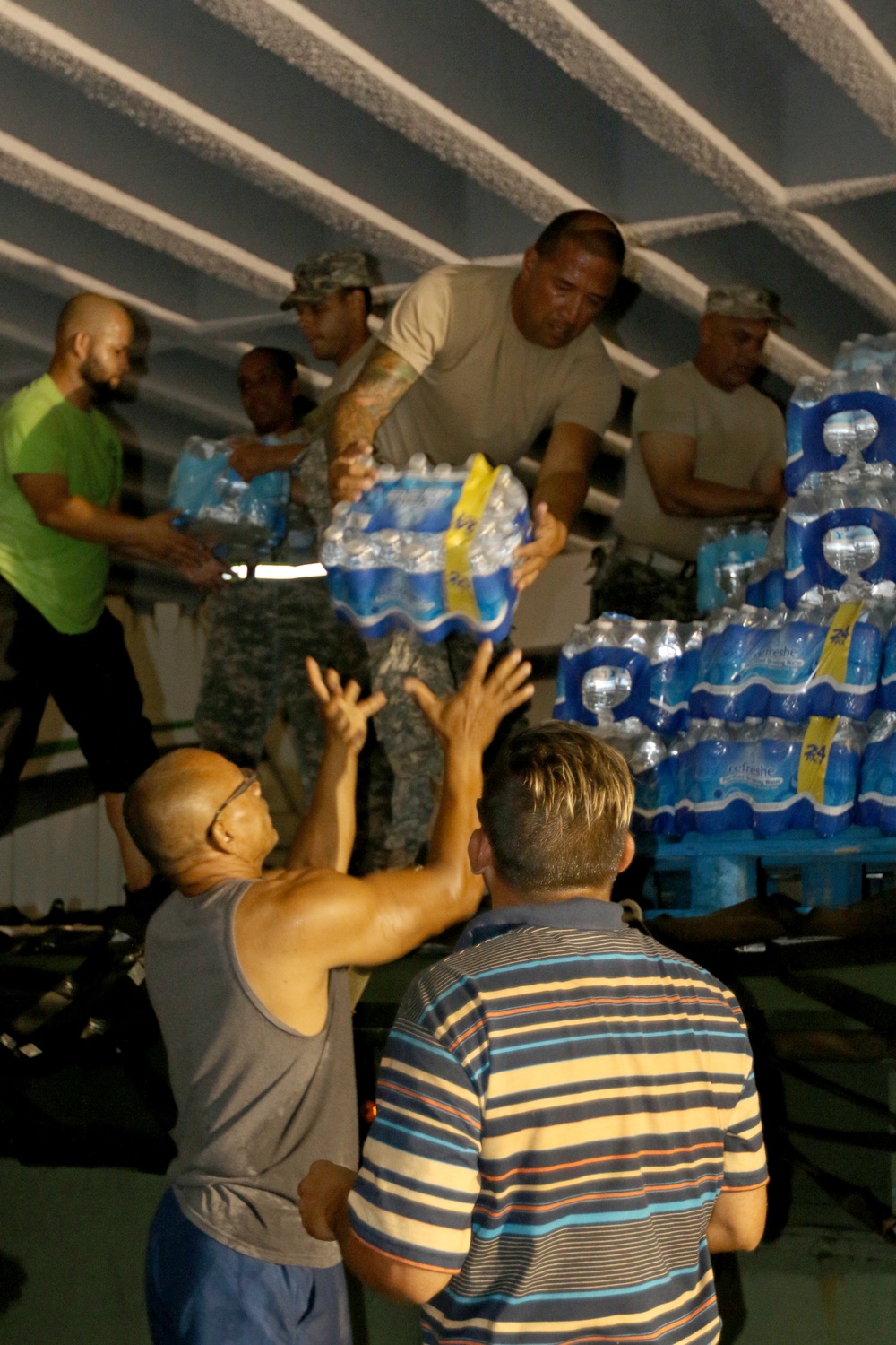 1st MSC assist FEMA with food, water distribution in Puerto Rico